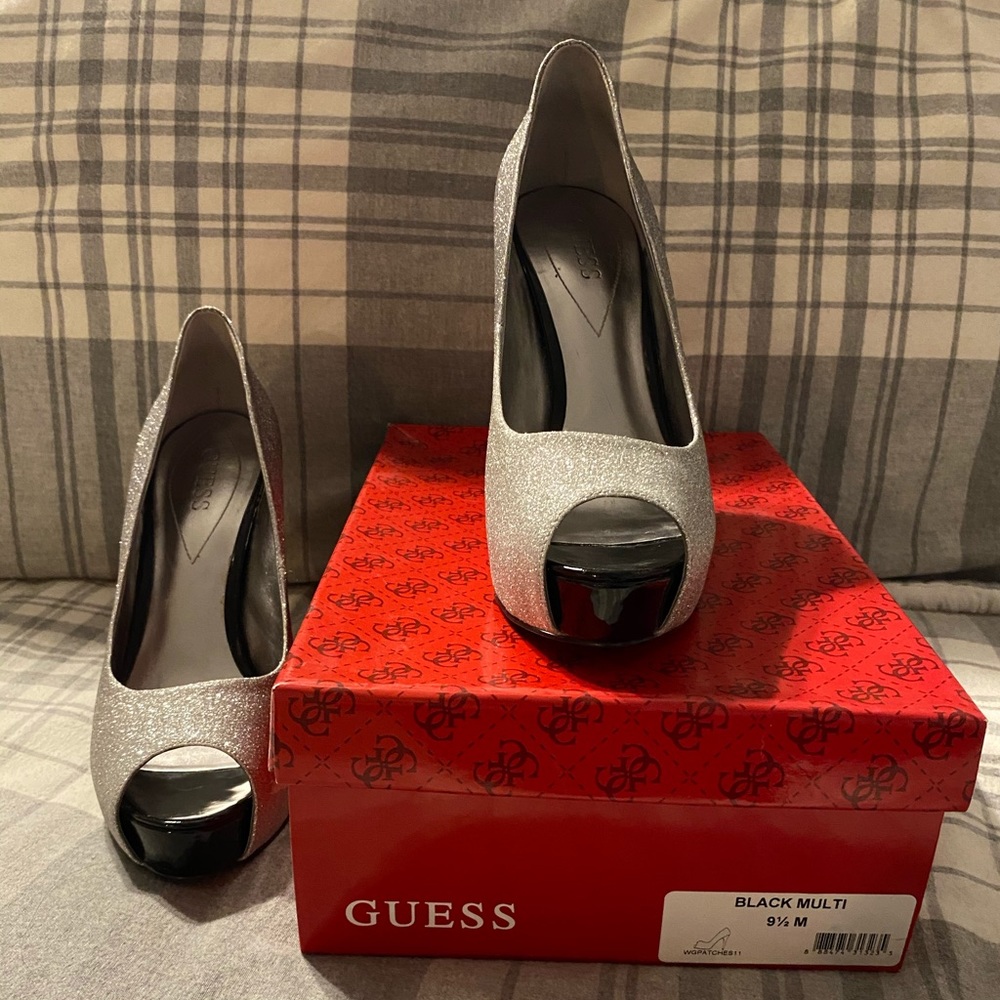 Guess Sparkly Heels Size 9.5